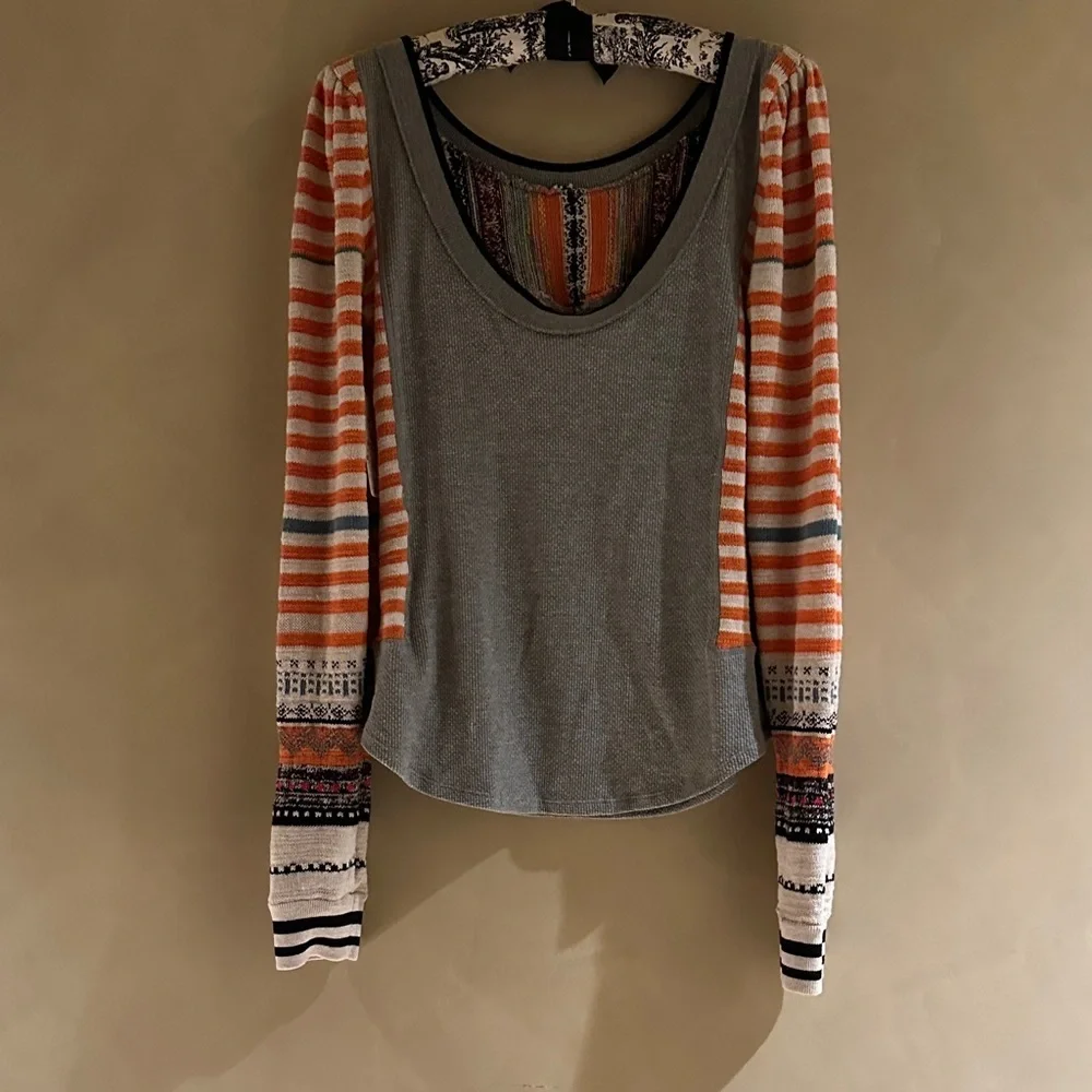 Free People Sweet Gal Thermal Top NWT size M